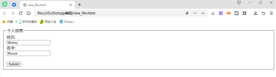 用 <fieldset> 组合表单数据 用<fieldset>组合表单数据