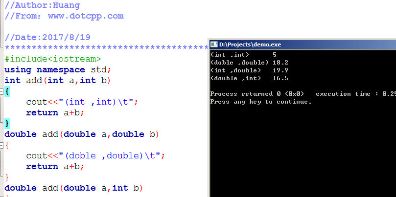 C++函数重载